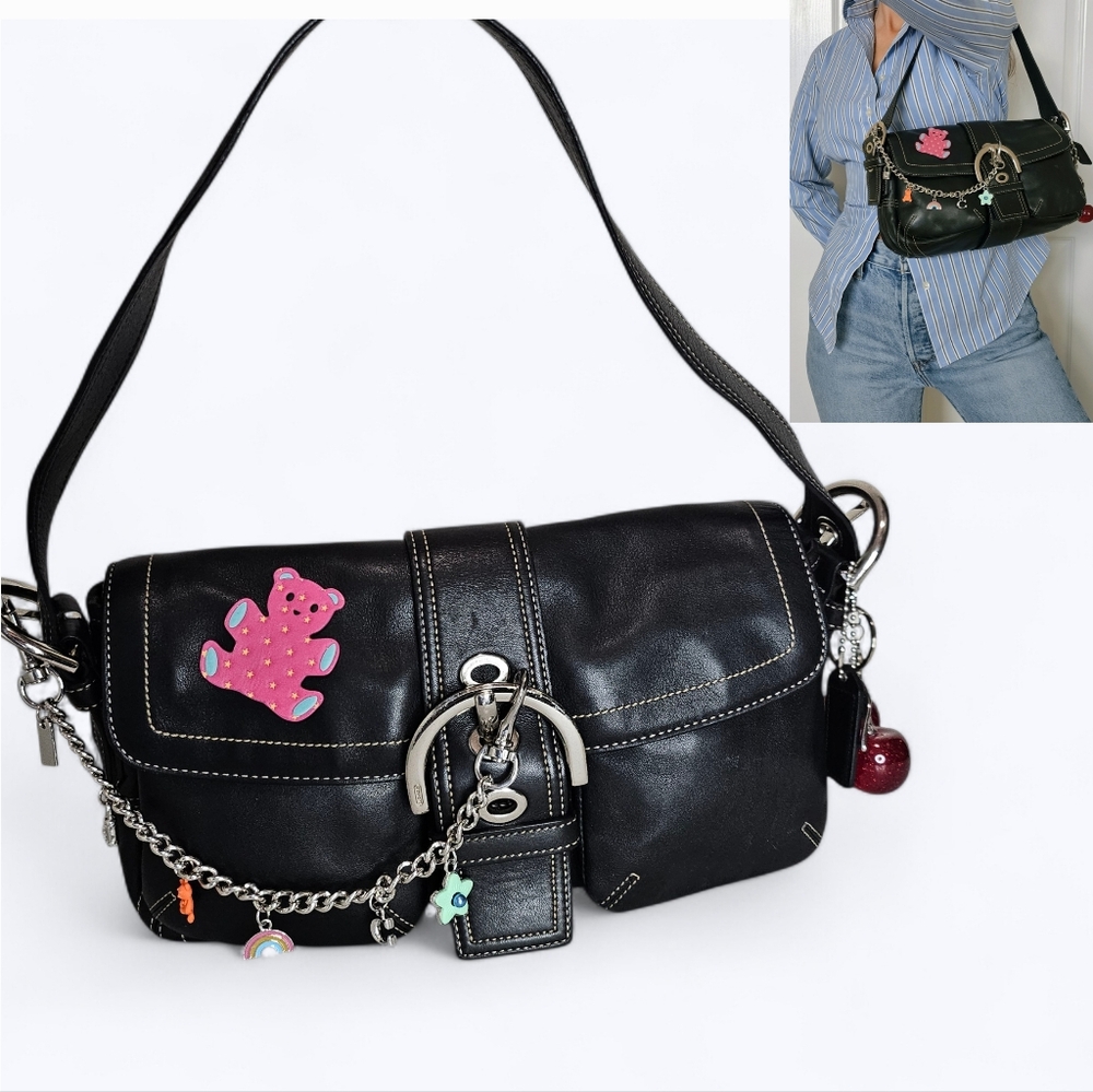 Coach 9434 Small Vintage Cargo Soho Shoulder Bag – Black Leather